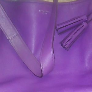 PURPLE RARE COACH legacy duffle bag tote crossbody Fabulous condition.Price Firm